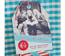 Holiday Christmas Photo Hangtag Printable Card - North Pole - Signature Design